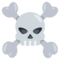 Skull and Crossbones emoji on Emojione